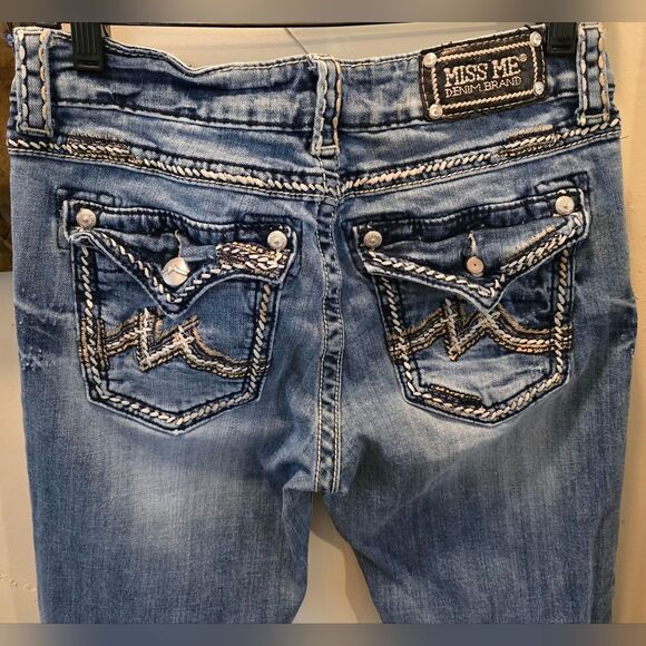 Miss Me Women's Blue Capris 29 - Picture 1 of 7